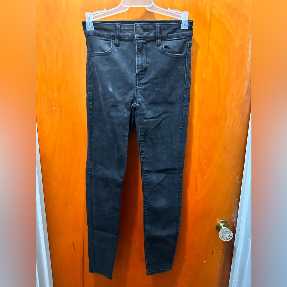 American Eagle. Black Jeans. Size 0.